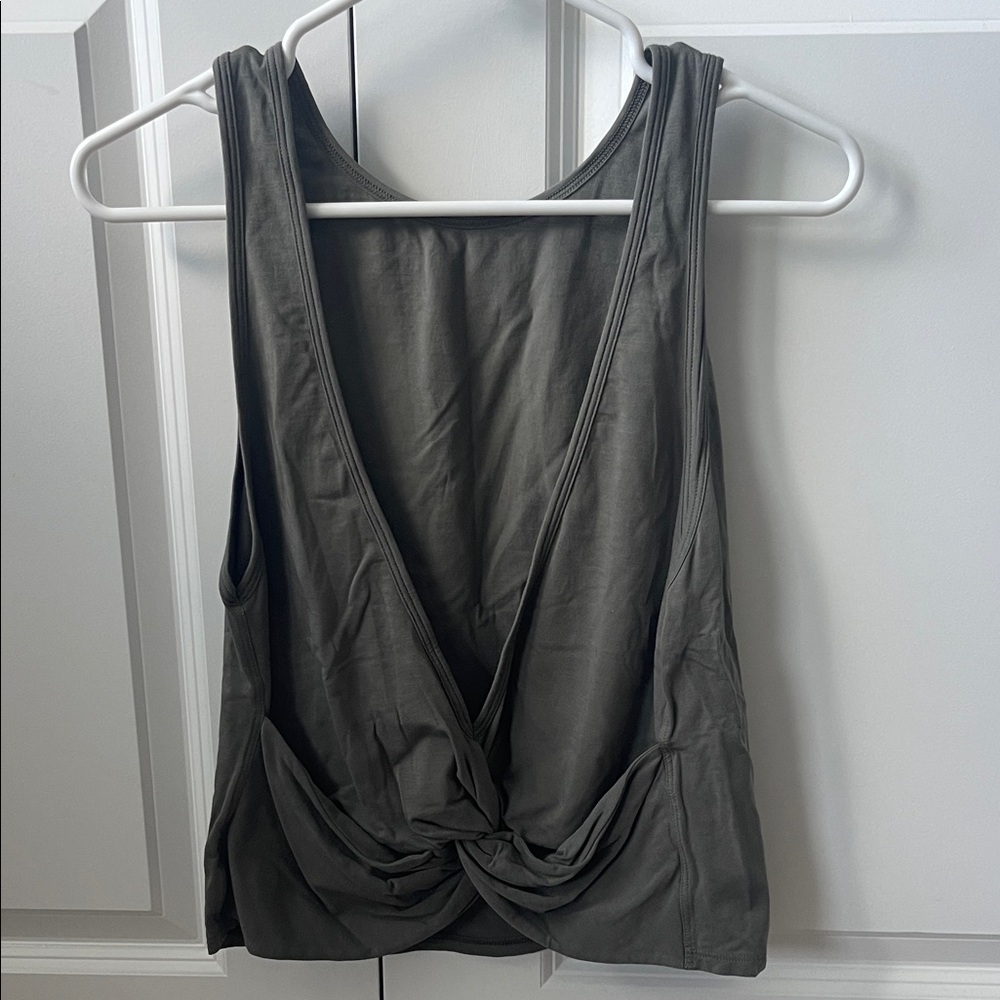 Lululemon Deep Back V Knotted Tank